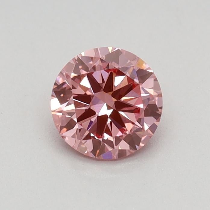 0.41 Ct. Fancy Vivid Pink Round Lab Grown Diamond