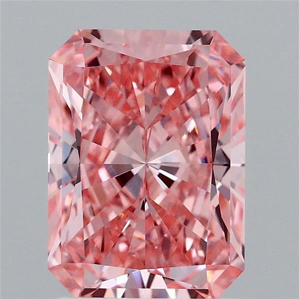2.08 Ct. Fancy Vivid Pink Radiant Lab Grown Diamond