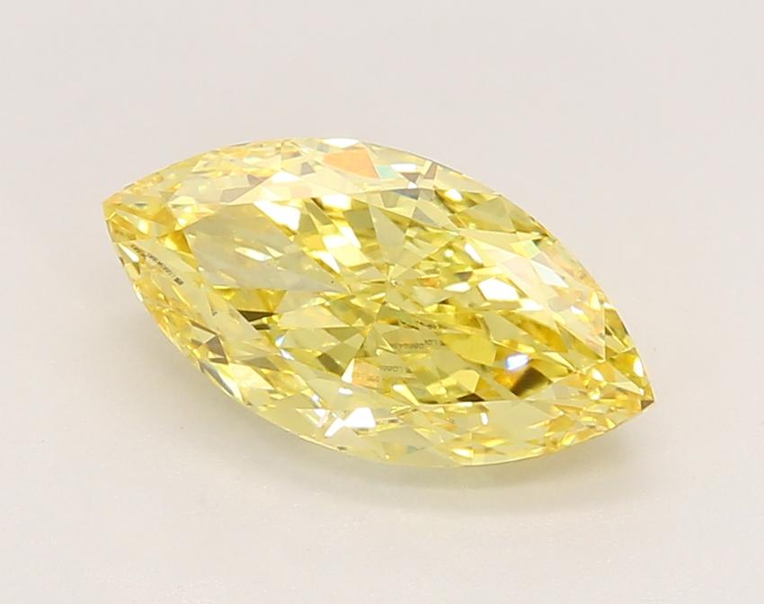 2.21 Ct. Fancy Vivid Yellow Marquise Lab Grown Diamond