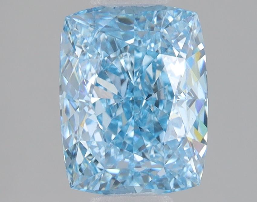 2.05 Ct. Fancy Vivid Blue Cushion Lab Grown Diamond