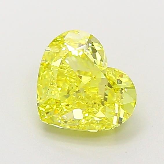 1.20 Ct. Fancy Vivid  Yellow Heart Lab Grown Diamond