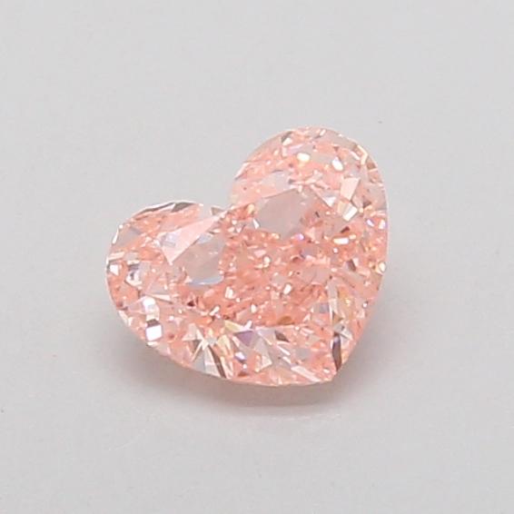 0.55 Ct. Fancy Vivid Pink Heart Lab Grown Diamond