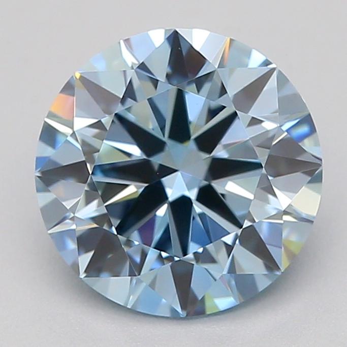 1.03 Ct. Fancy Vivid  Blue Round Lab Grown Diamond