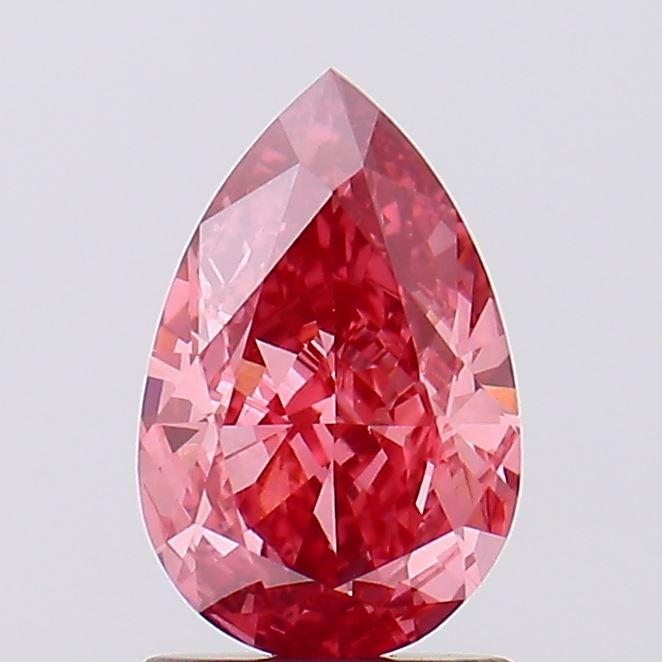 1.52 Ct. Fancy Vivid  Pink Pear Lab Grown Diamond