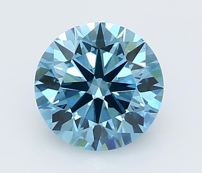 1.98 Ct. Fancy Vivid  Blue Round Lab Grown Diamond