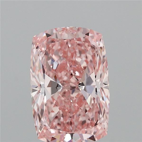 3.58 Ct. Fancy Intense Pink Cushion Lab Grown Diamond