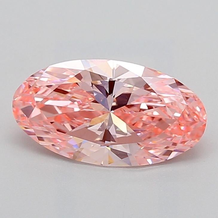 2.07 Ct. Fancy Vivid  Pink Oval Lab Grown Diamond