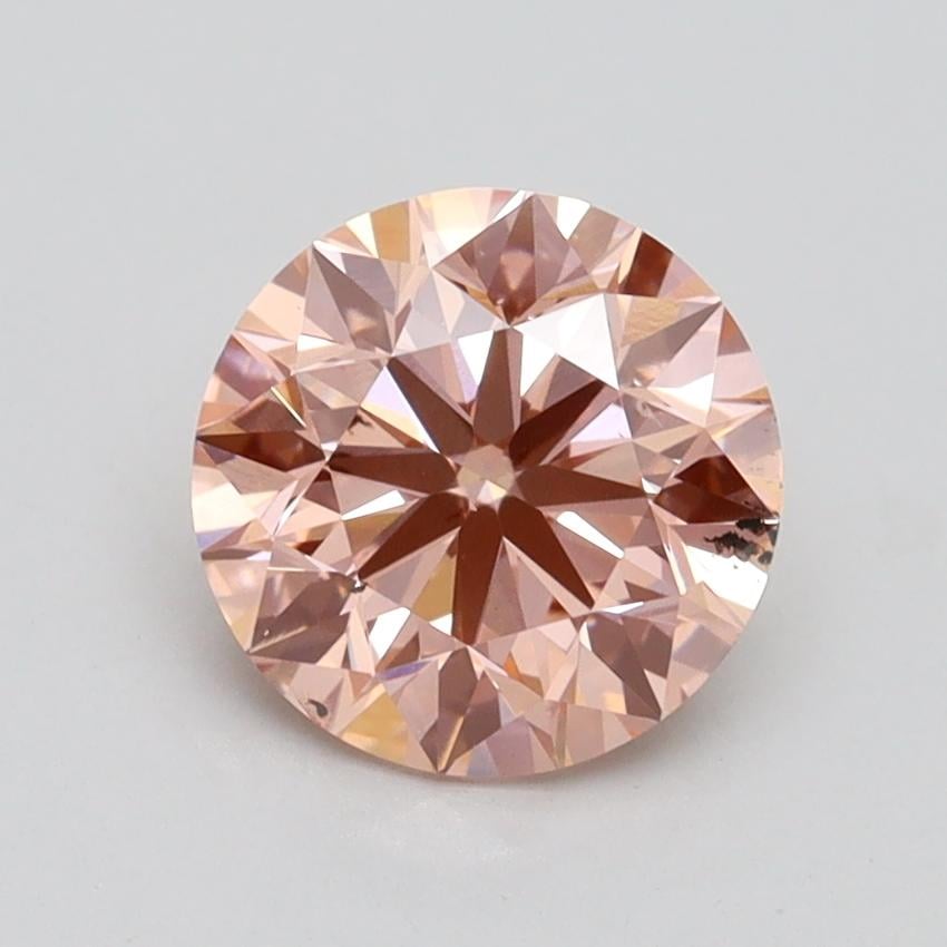 1.62 Ct. Fancy Intense Pink Round Lab Grown Diamond