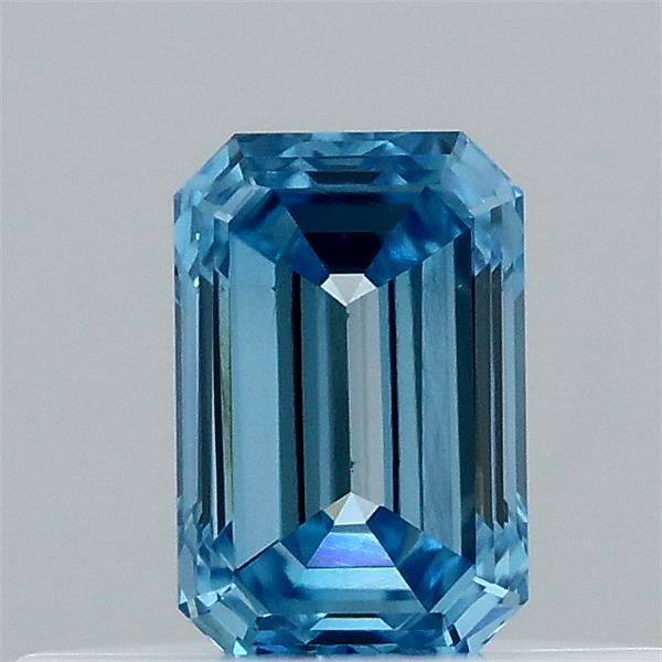 0.31 Ct. Fancy Vivid  Blue Emerald Lab Grown Diamond