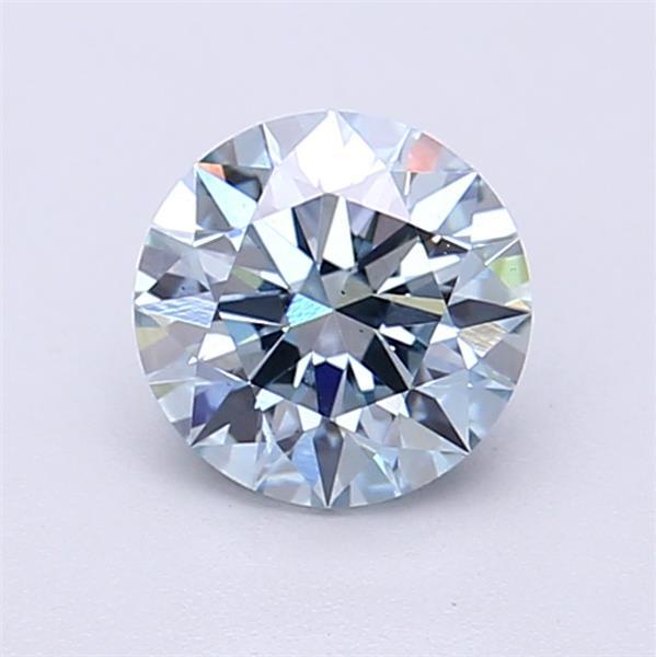 1.02 Ct. Fancy Vivid  Blue Round Lab Grown Diamond