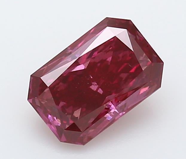 1.27 Ct. Fancy Deep  Pink Radiant Lab Grown Diamond