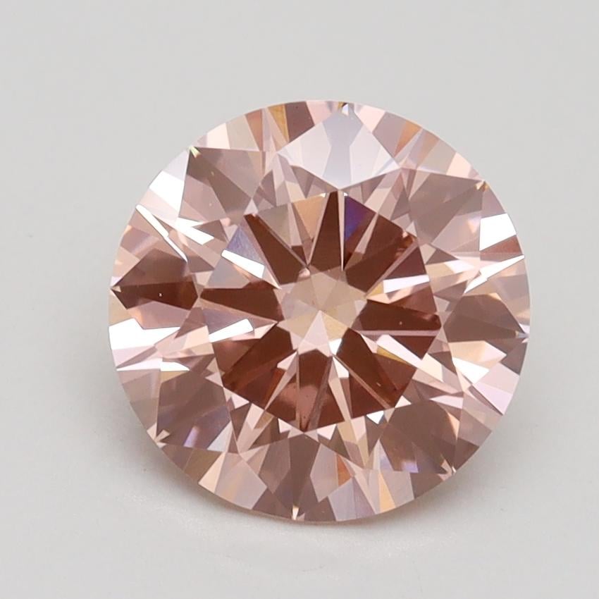 2.02 Ct. Fancy Intense Pink Round Lab Grown Diamond