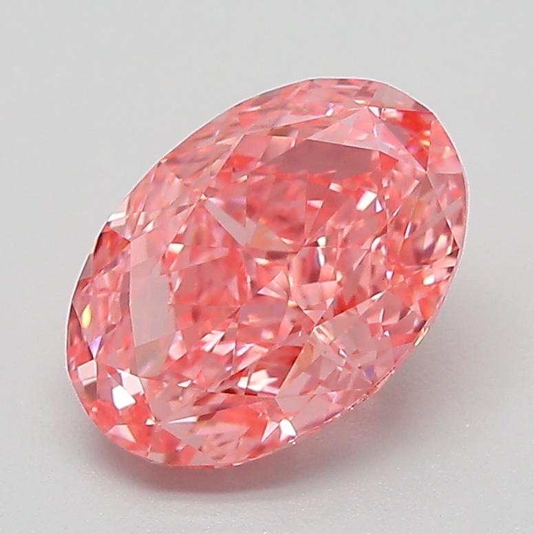 2.07 Ct. Fancy Pink Oval Lab Grown Diamond