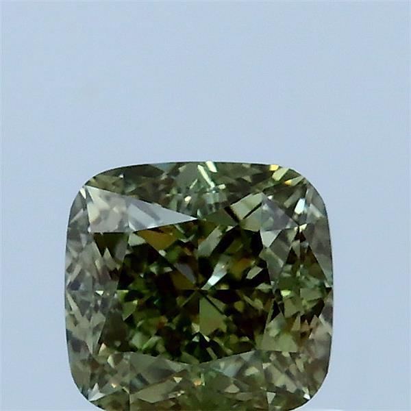 1.04 Ct. Fancy Green Cushion Lab Grown Diamond