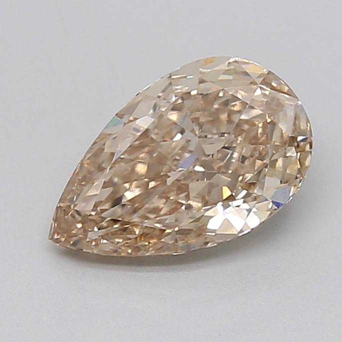 2.10 Ct. Very Light  Brown Pear Lab Grown Diamond