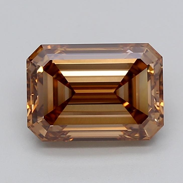 3.02 Ct. Fancy Light  Brown Emerald Lab Grown Diamond