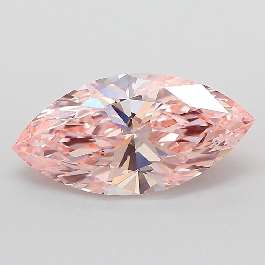2.02 Ct. Fancy Vivid Pink Marquise Lab Grown Diamond