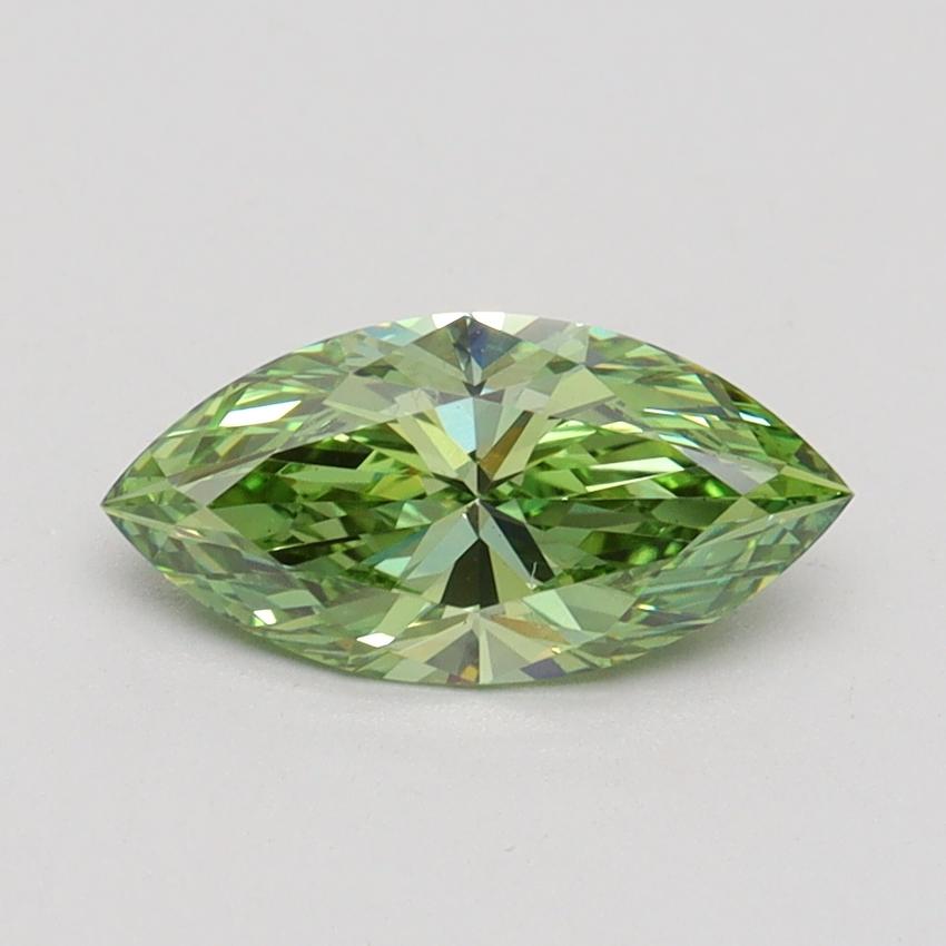1.01 Ct. Fancy Vivid Green Marquise Lab Grown Diamond