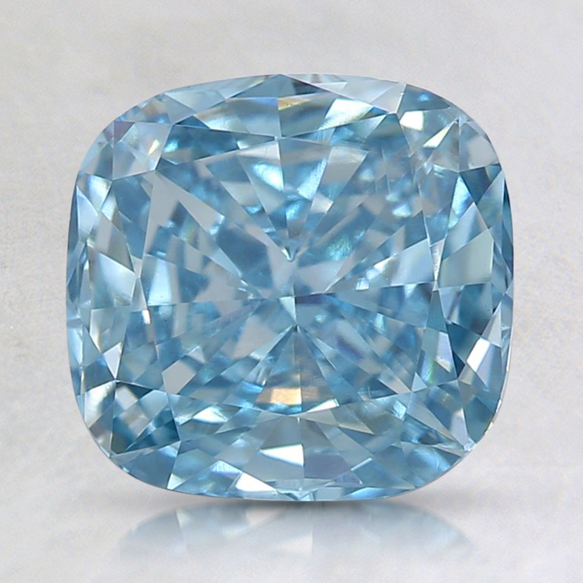 2.05 Ct. Fancy Blue Cushion Lab Created Diamond