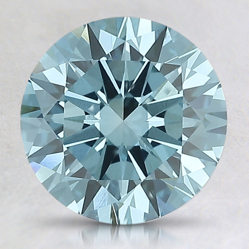 2.49 Ct. Fancy Intense Blue Round Lab Created Diamond