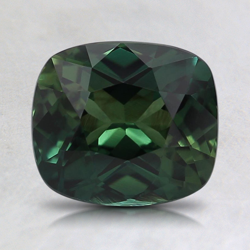 7.4x6.5mm Teal Cushion Sapphire
