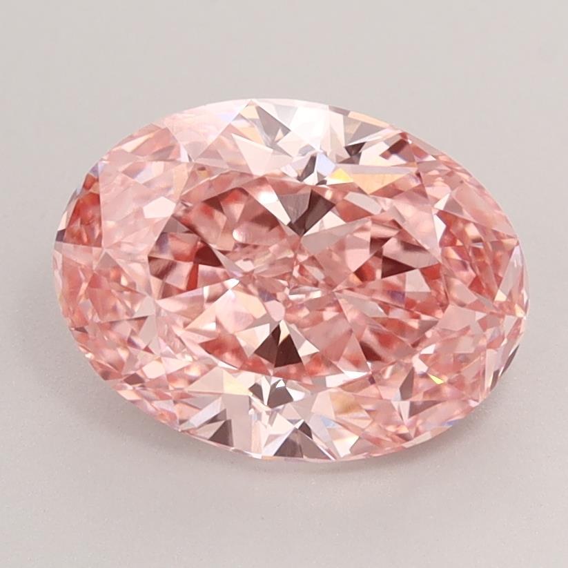 2.27 Ct. Fancy Vivid Pink Oval Lab Grown Diamond