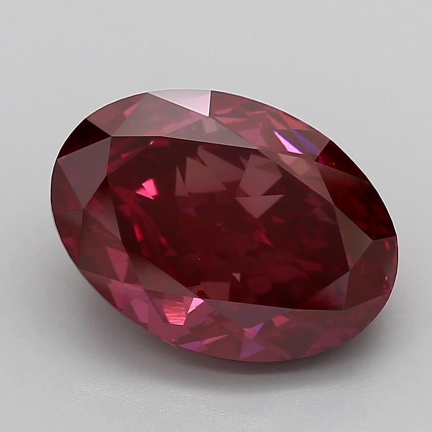 8.02 Ct. Fancy Vivid Pink Oval Lab Grown Diamond