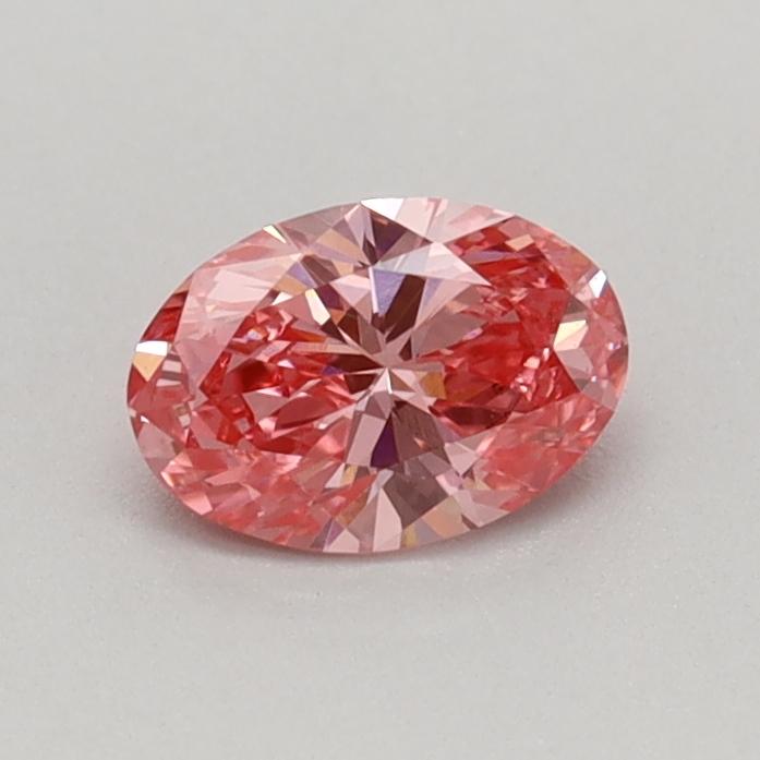 0.33 Ct. Fancy Vivid Pink Oval Lab Grown Diamond