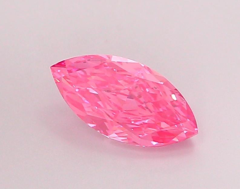1.19 Ct. Fancy Vivid Pink Marquise Lab Grown Diamond