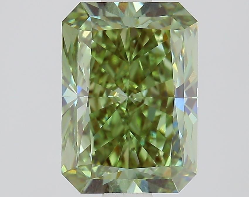 1.55 Ct. Fancy Vivid Green Radiant Lab Grown Diamond