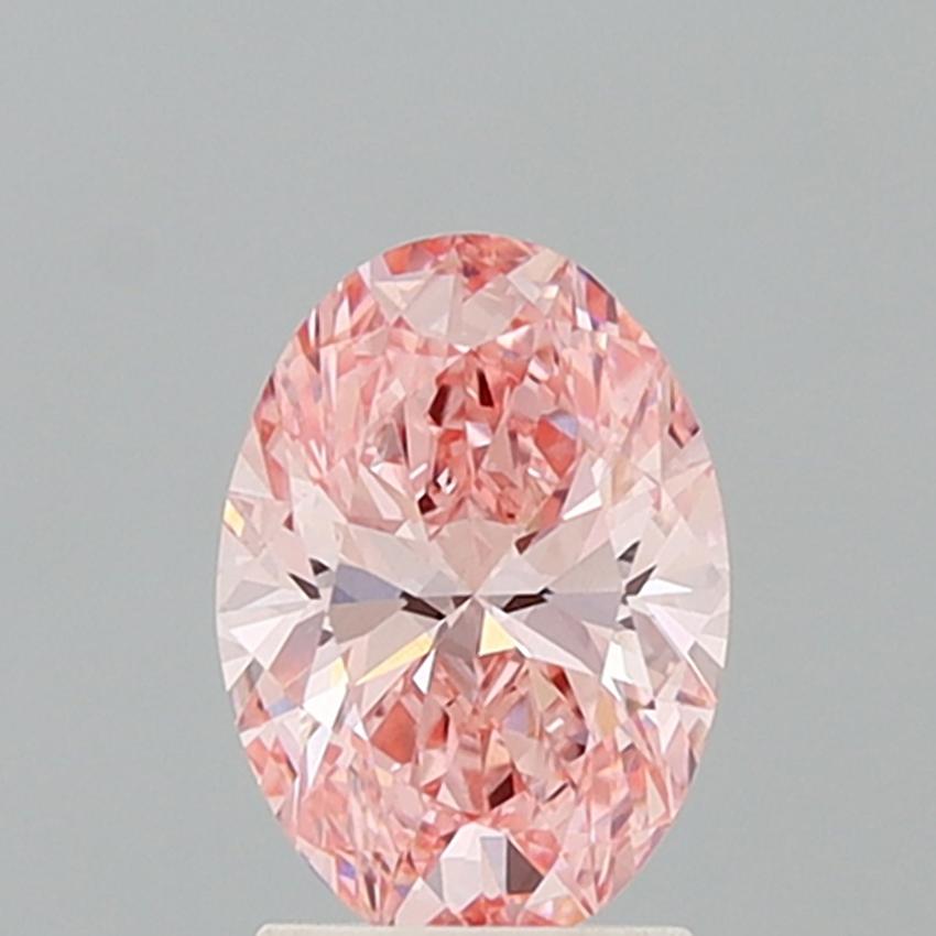 1.90 Ct. Fancy Vivid Pink Oval Lab Grown Diamond