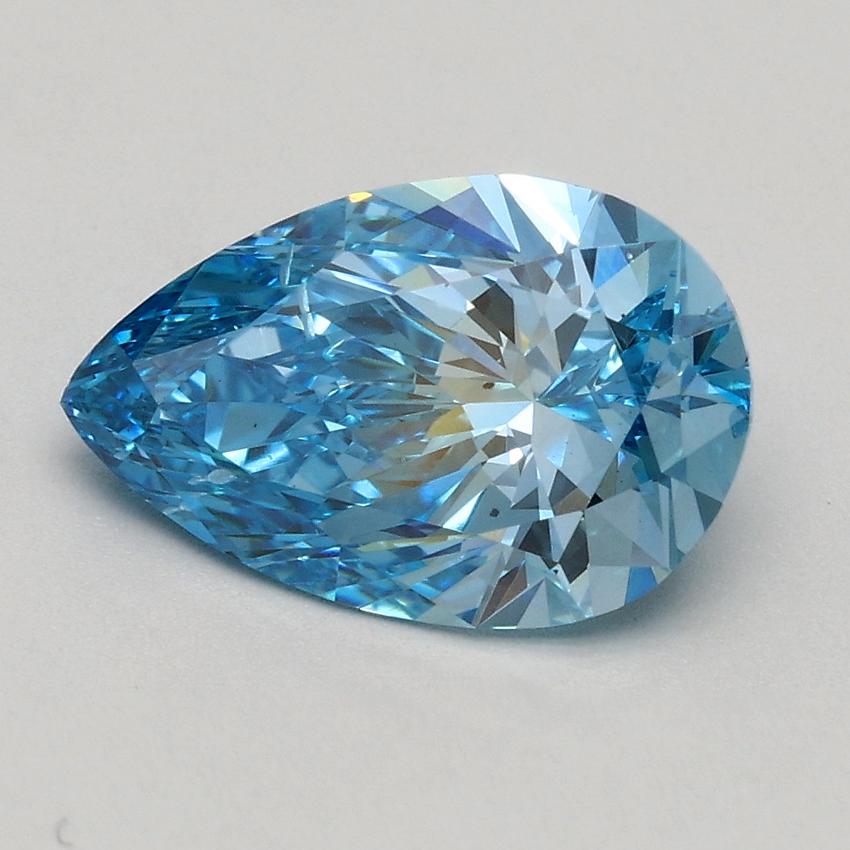 1.50 Ct. Fancy Vivid Blue Pear Lab Grown Diamond