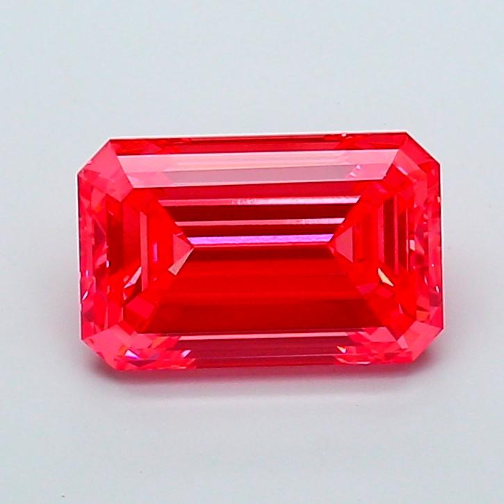 4.44 Ct. Fancy Vivid Pink Emerald Lab Grown Diamond