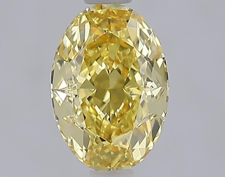 1.49 Ct. Fancy Intense  Yellow Oval Lab Grown Diamond