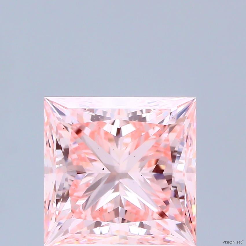 2.67 Ct. Fancy Intense Pink Princess Lab Grown Diamond