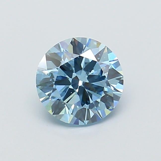 0.99 Ct. Fancy Vivid  Blue Round Lab Grown Diamond