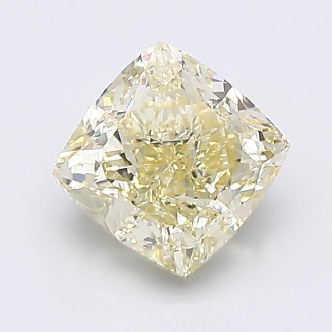 1.59 Ct. Fancy Light  Yellow Cushion Lab Grown Diamond