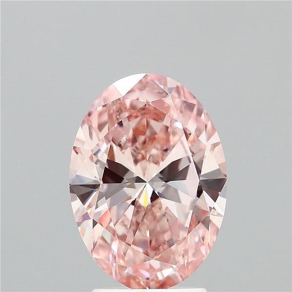 3.00 Ct. Fancy Intense Pink Oval Lab Grown Diamond