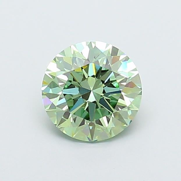 1.50 Ct. Fancy Vivid Green Round Lab Grown Diamond