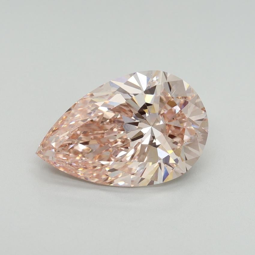 5.06 Ct. Fancy Intense Pink Pear Lab Grown Diamond