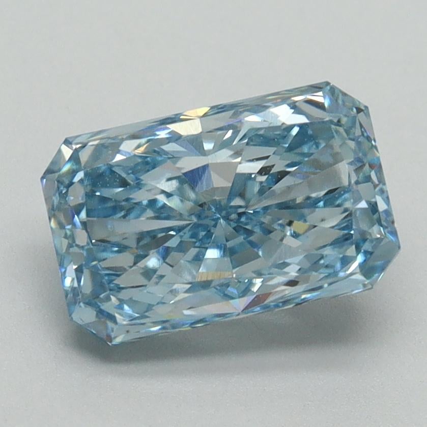 2.03 Ct. Fancy Vivid Blue Radiant Lab Grown Diamond