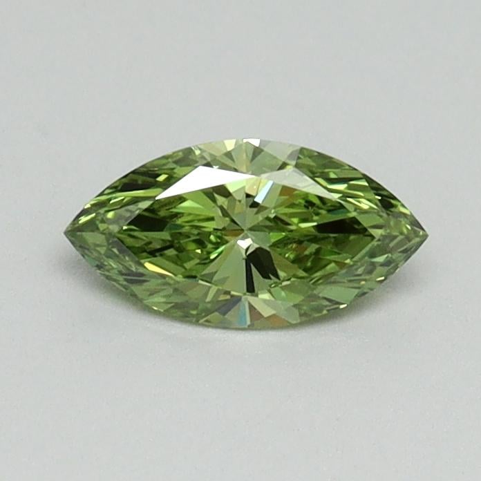 0.33 Ct. Fancy Vivid Green Marquise Lab Grown Diamond