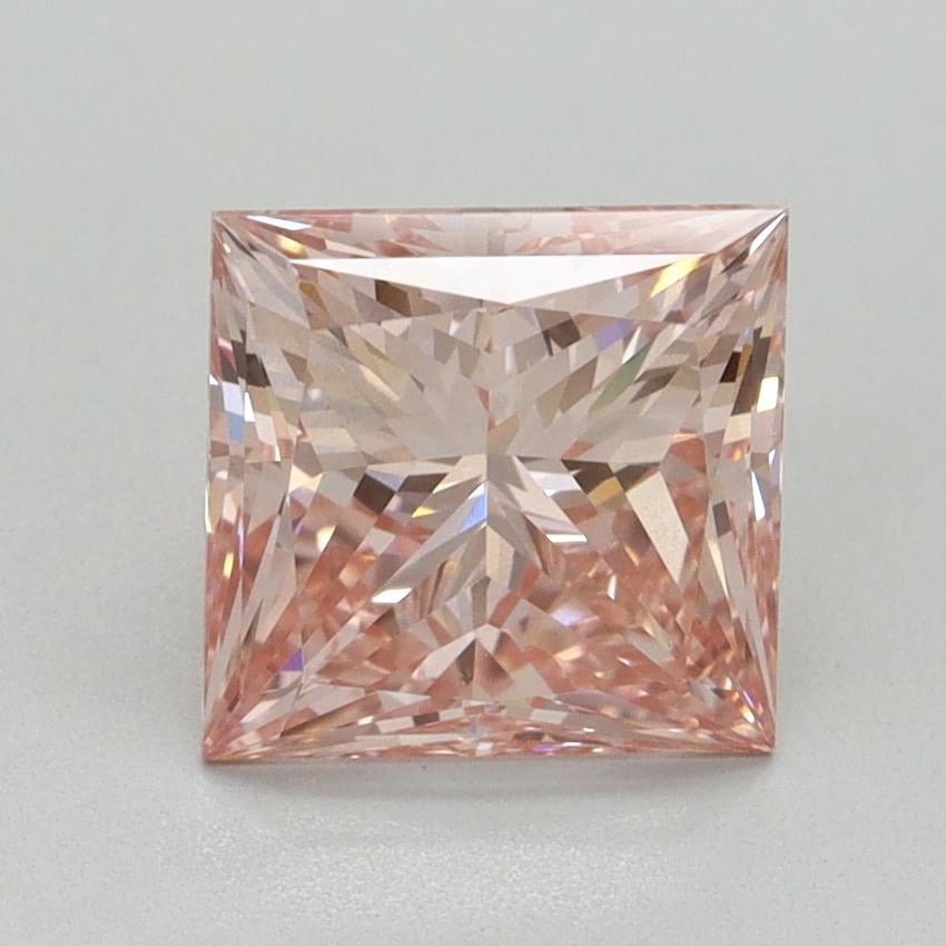 2.27 Ct. Fancy Vivid Pink Princess Lab Grown Diamond