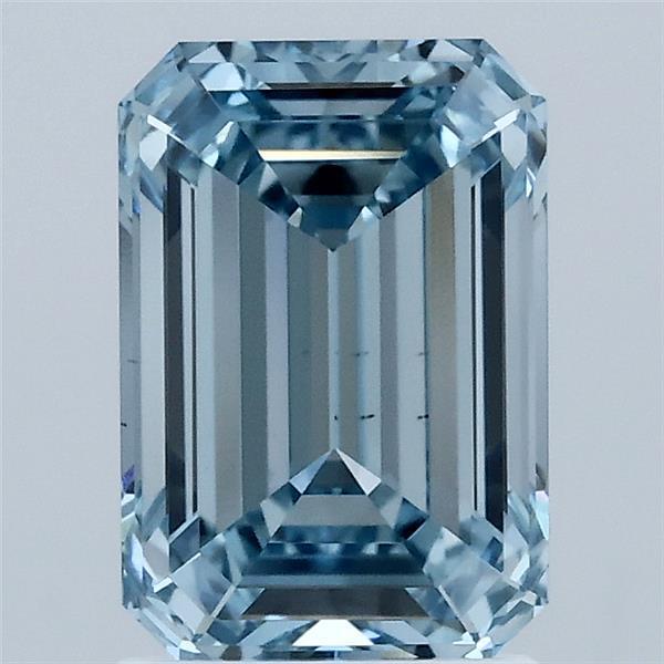 2.02 Ct. Fancy Vivid Blue Emerald Lab Grown Diamond