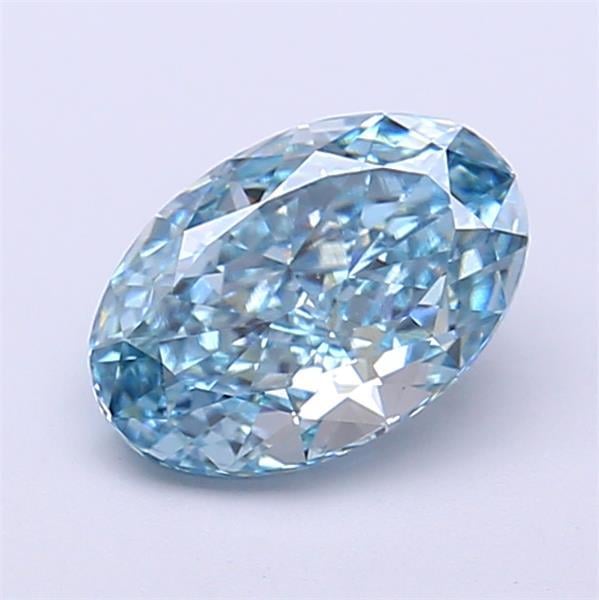 1.30 Ct. Fancy Vivid Blue Oval Lab Grown Diamond
