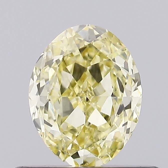 0.46 Ct. Fancy Intense Yellow Oval Lab Grown Diamond