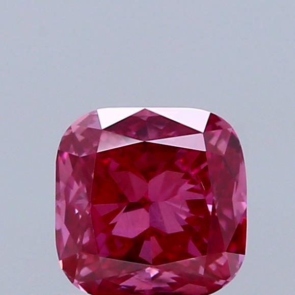 1.00 Ct. Fancy Vivid Pink Cushion Lab Grown Diamond