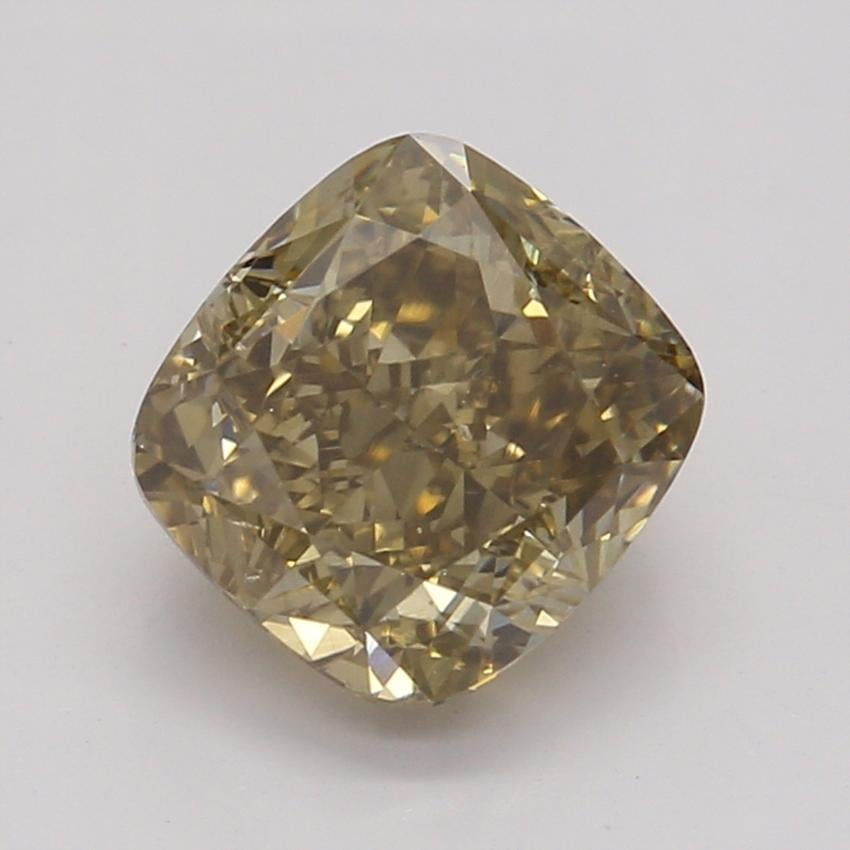 1.00 Ct. Fancy Dark Yellow-Brown Cushion Diamond