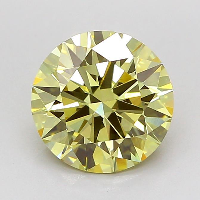 1.92 Ct. Fancy Yellow Round Lab Grown Diamond