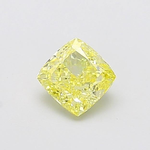 1.03 Ct. Fancy Intense  Yellow Cushion Lab Grown Diamond